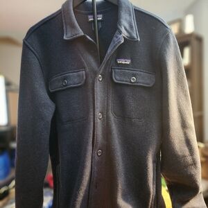 Patagonia Better Sweater Shirt Jacket Mens Medium  Navy Fleece Shacket